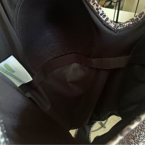 Caribbean Sand Cheetah Animal Print 1 Piece Tummy Control Plus Size Swimsuit 20W - Picture 6 of 8